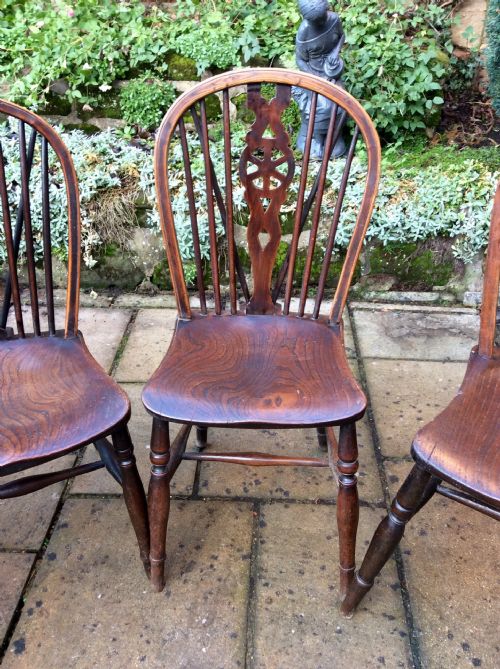 FOUR WINDSOR WHEELBACK CHAIRS - ADDITIONAL PHOTO 7