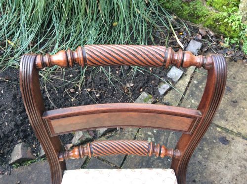SET OF SIX MAHOGANY REGENCY DINING CHAIRS - ADDITIONAL PHOTO 6