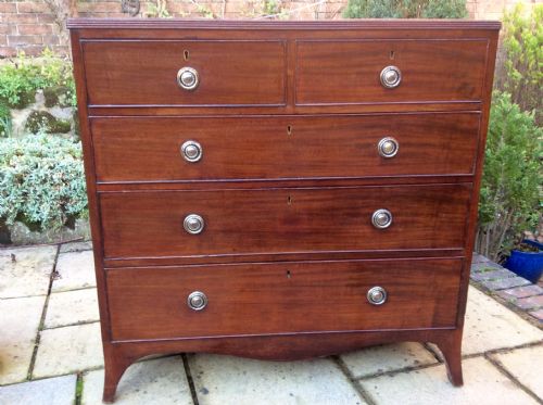 REGENCY MAHOGANY CHEST OF DRAWERS - ADDITIONAL PHOTO 1
