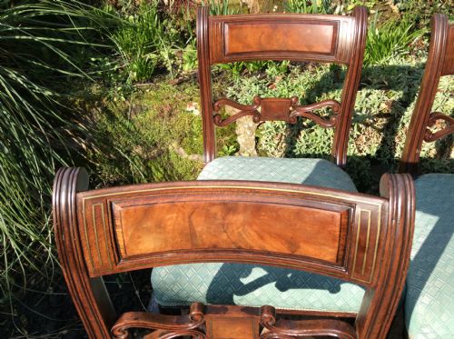 SET OF SIX REGENCY MAHOGANY DINING CHAIRS - ADDITIONAL PHOTO 1