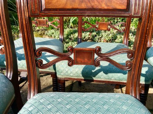 SET OF SIX REGENCY MAHOGANY DINING CHAIRS - ADDITIONAL PHOTO 3