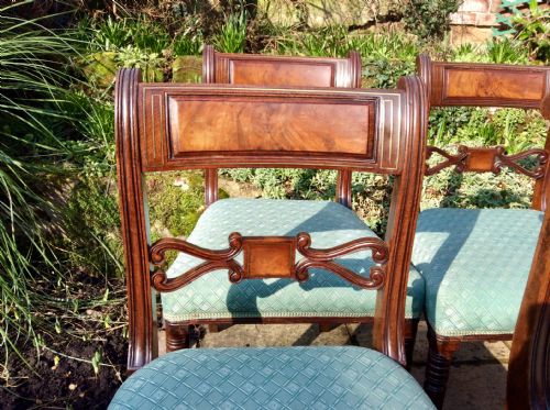SET OF SIX REGENCY MAHOGANY DINING CHAIRS - ADDITIONAL PHOTO 4