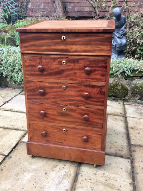 REGENCY MAHOGANY DAVENPORT - ADDITIONAL PHOTO 1
