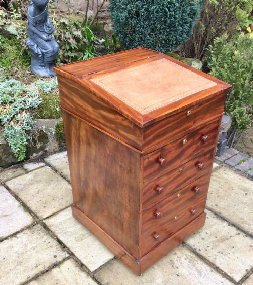 REGENCY MAHOGANY DAVENPORT - ADDITIONAL PHOTO 4