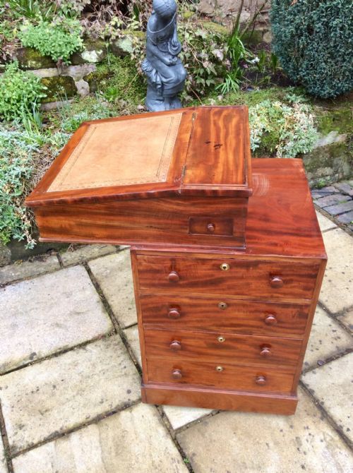 REGENCY MAHOGANY DAVENPORT - ADDITIONAL PHOTO 8