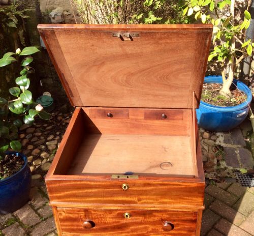 REGENCY MAHOGANY DAVENPORT - ADDITIONAL PHOTO 9