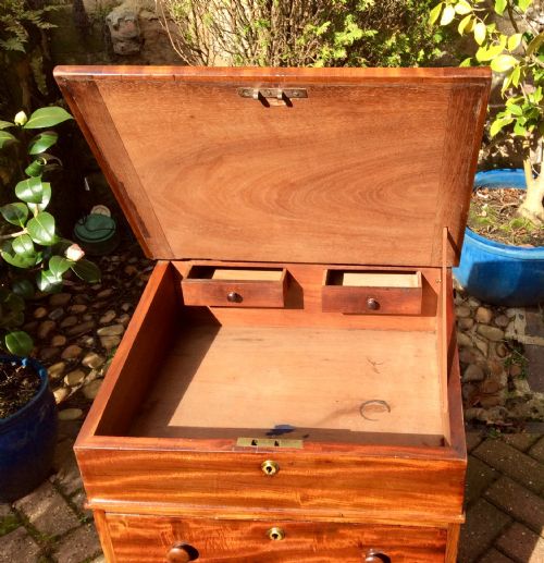REGENCY MAHOGANY DAVENPORT - ADDITIONAL PHOTO 10
