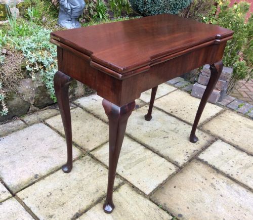 18TH CENTURY MAHOGANY CARD TABLE - ADDITIONAL PHOTO 3