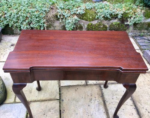 18TH CENTURY MAHOGANY CARD TABLE - ADDITIONAL PHOTO 6