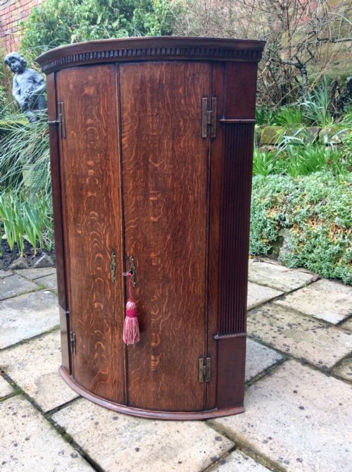 BOW FRONT CORNER CUPBOARD - ADDITIONAL PHOTO 1