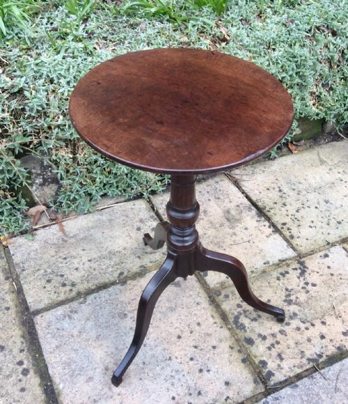 SMALL TRIPOD WINE TABLE GEORGIAN - ADDITIONAL PHOTO 4