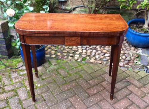 georgian card table - CATEGORY: ANTIQUE TABLES - DATED GEORGIAN