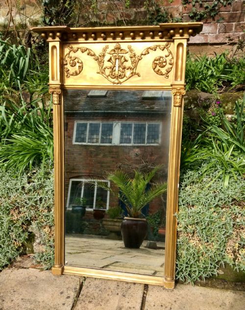 large regency giltwood mirror - CATEGORY: ANTIQUE MIRRORS - DATED REGENCY