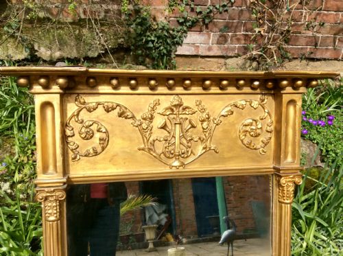 LARGE REGENCY GILTWOOD MIRROR - ADDITIONAL PHOTO 3