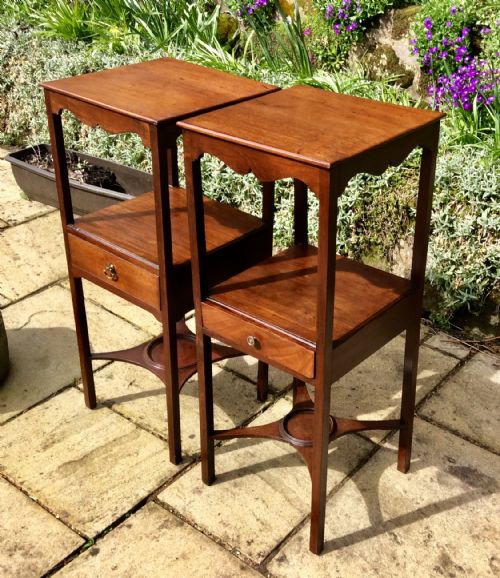 GEORGIAN BEDSIDE TABLES - ADDITIONAL PHOTO 4
