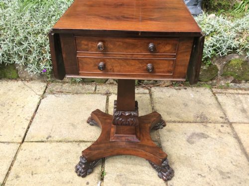 MAHOGANY WORK TABLE - ADDITIONAL PHOTO 4
