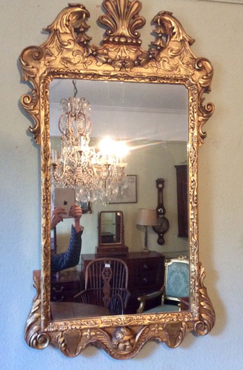LARGE GILTWOOD MIRROR - ADDITIONAL PHOTO 1