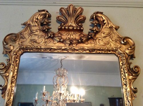 LARGE GILTWOOD MIRROR - ADDITIONAL PHOTO 2