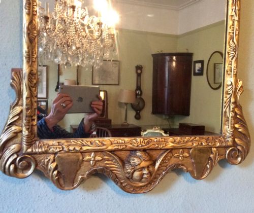 LARGE GILTWOOD MIRROR - ADDITIONAL PHOTO 3