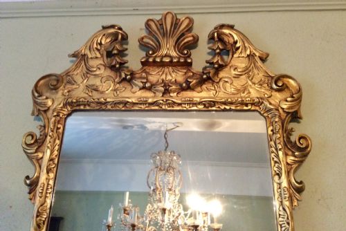 LARGE GILTWOOD MIRROR - ADDITIONAL PHOTO 4