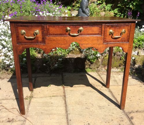 GEORGIAN OAK LOWBOY SIDE TABLE - ADDITIONAL PHOTO 1