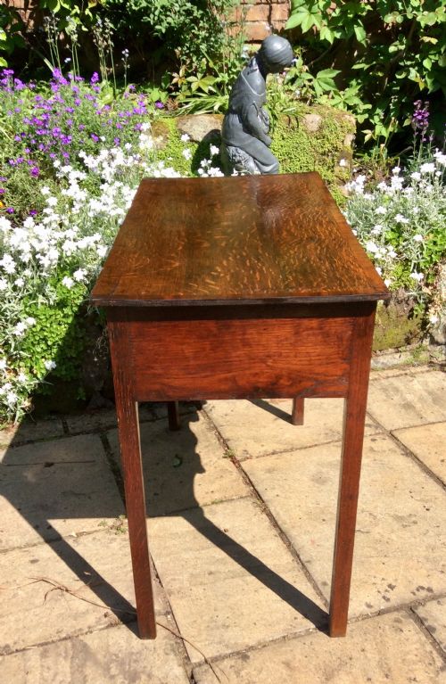 GEORGIAN OAK LOWBOY SIDE TABLE - ADDITIONAL PHOTO 3