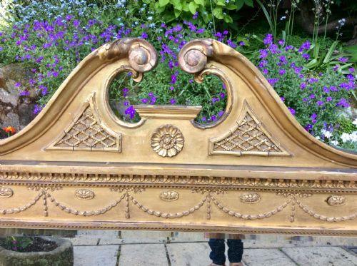 REGENCY GILTWOOD OVERMANTLE MIRROR - ADDITIONAL PHOTO 3