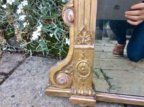REGENCY GILTWOOD OVERMANTLE MIRROR - ADDITIONAL PHOTO 5