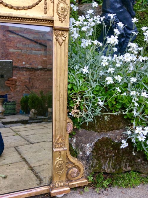 REGENCY GILTWOOD OVERMANTLE MIRROR - ADDITIONAL PHOTO 6