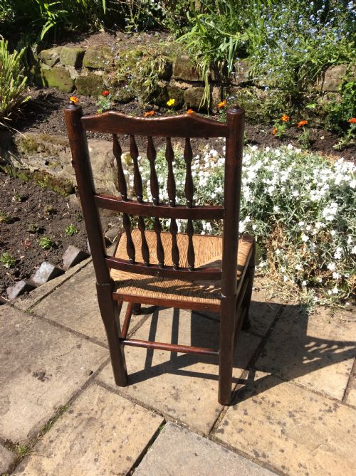 EARLY 19TH CENTURY SPINDLE BACK CHAIR - ADDITIONAL PHOTO 2