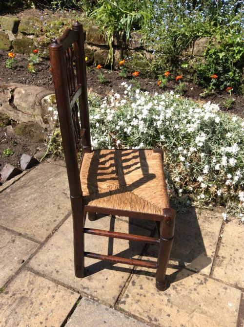 EARLY 19TH CENTURY SPINDLE BACK CHAIR - ADDITIONAL PHOTO 3