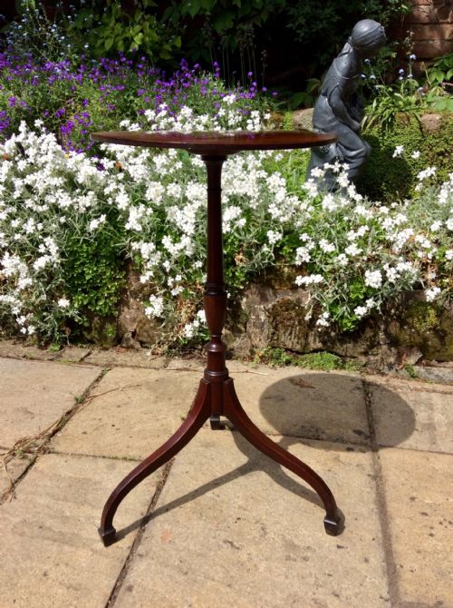 SMALL GEORGIAN TRIPOD LAMP DRINKS TABLE - ADDITIONAL PHOTO 1