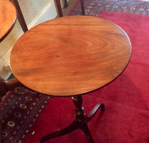 SMALL GEORGIAN TRIPOD LAMP DRINKS TABLE - ADDITIONAL PHOTO 4