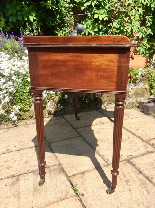 SUPERB REGENCY GILLOWS CONCAVE SIDE DRESSING WRITING TABLE - ADDITIONAL PHOTO 2