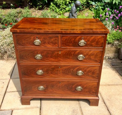 small regency mahogany chest of drawers - CATEGORY: ANTIQUE CHEST OF DRAWERS - DATED 1800