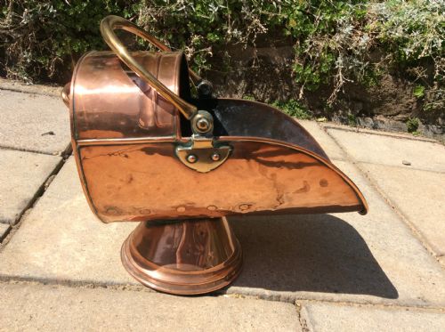 COPPER COAL SCUTTLE - ADDITIONAL PHOTO 2