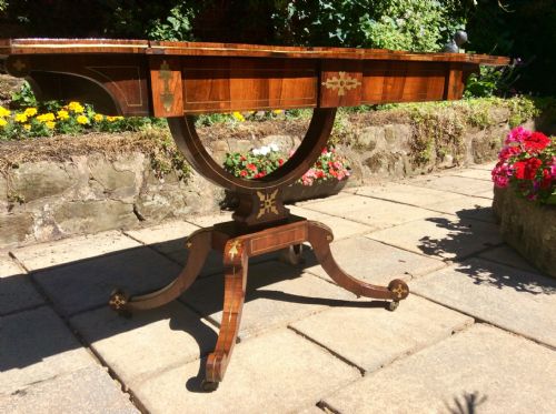 REGENCY ROSEWOOD SOFA TABLE - ADDITIONAL PHOTO 2