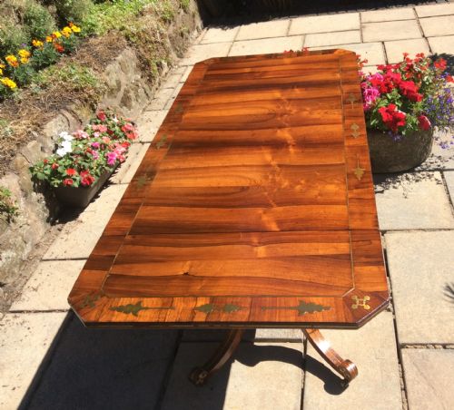 REGENCY ROSEWOOD SOFA TABLE - ADDITIONAL PHOTO 3