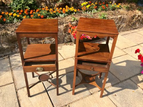 2 GEORGIAN BEDSIDE TABLES - ADDITIONAL PHOTO 2