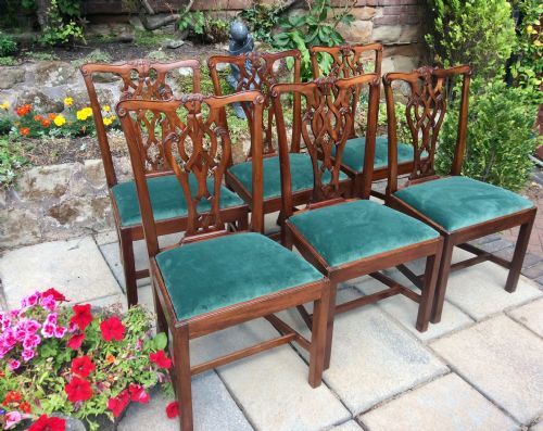 A SET OF SIX GEORGIAN CHAIRS - ADDITIONAL PHOTO 3