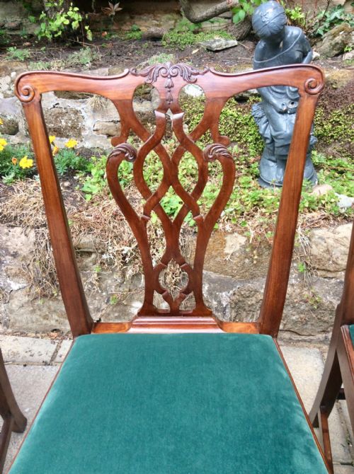 A SET OF SIX GEORGIAN CHAIRS - ADDITIONAL PHOTO 5