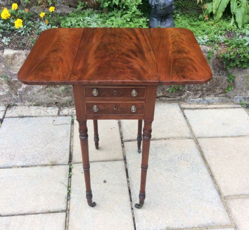 REGENCY PEMBROKE WORKTABLE - ADDITIONAL PHOTO 2