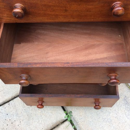 MAHOGANY WELLINGTON CHEST - ADDITIONAL PHOTO 4