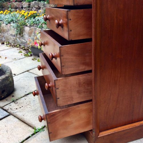 MAHOGANY WELLINGTON CHEST - ADDITIONAL PHOTO 6