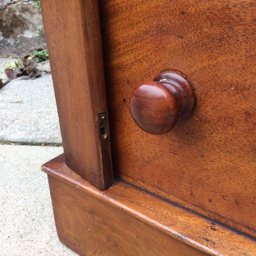 MAHOGANY WELLINGTON CHEST - ADDITIONAL PHOTO 7