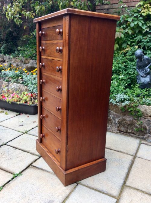 MAHOGANY WELLINGTON CHEST - ADDITIONAL PHOTO 9