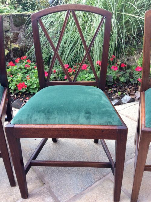 SET OF SIX MAHOGANY GEORGIAN CHAIRS - ADDITIONAL PHOTO 4