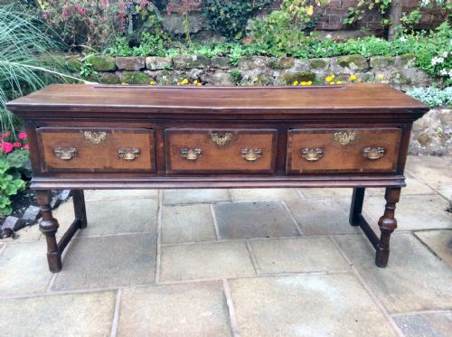 early oak dresser base - CATEGORY: ANTIQUE SIDEBOARDS - DATED 1700