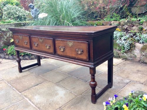EARLY OAK DRESSER BASE - ADDITIONAL PHOTO 4