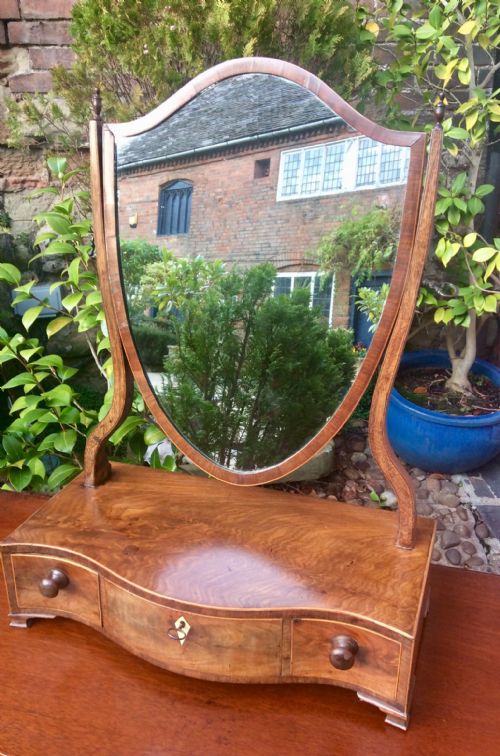 GEORGIAN DRESSING OR TOILET MIRROR - ADDITIONAL PHOTO 3